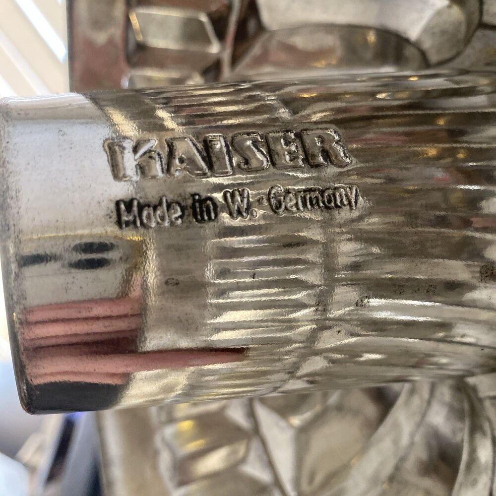 Kaiser Bundt Pan Jello Mold Fluted Bakeware Made in West Germany 9" Farmhouse - Picture 7 of 15